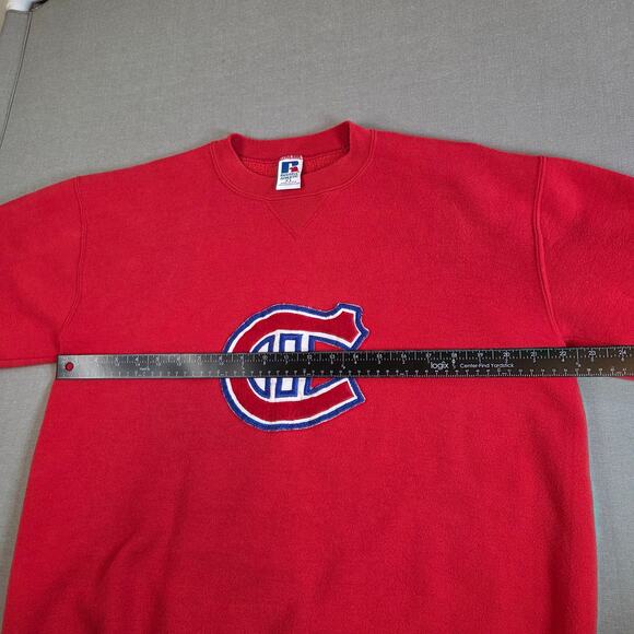 Vintage 1990s Montreal Canadiens Russell Athletic Crewneck Sweatshirt XL - Picture 8 of 12